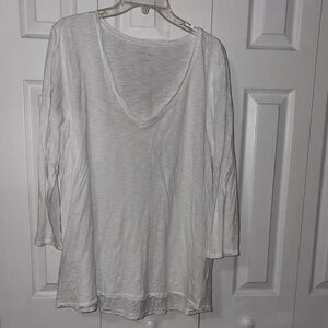 Lilly Pulitzer White V-Neck Etta 3/4 Sleeve Size XL